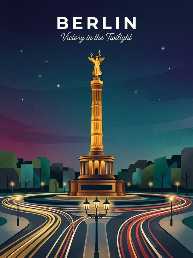 BERLIN travel poster