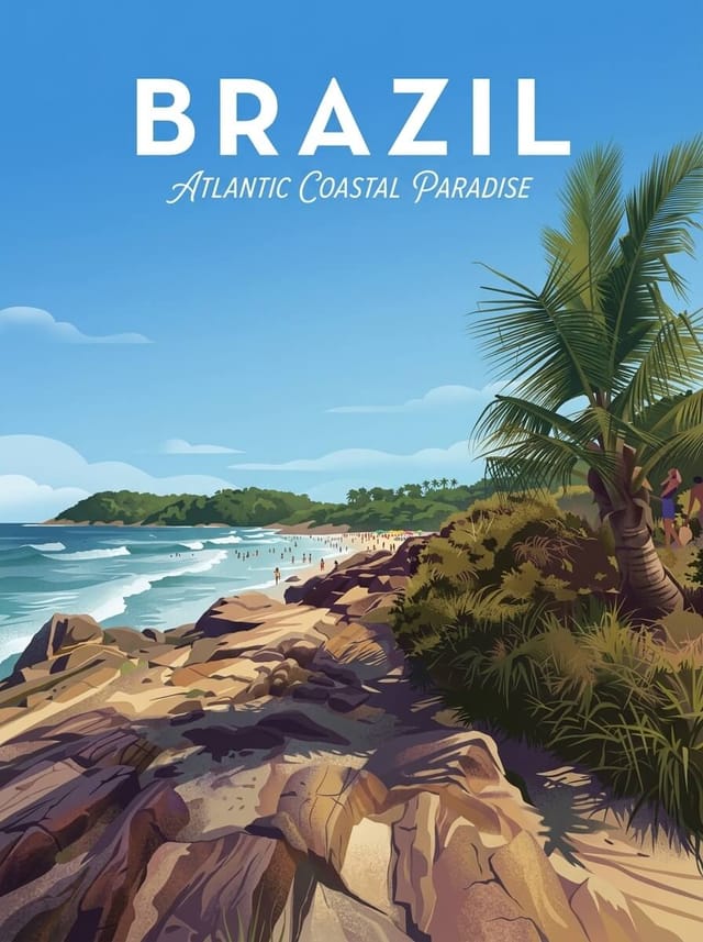 BRAZIL travel poster