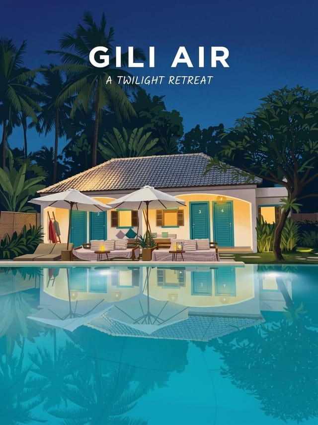 GILI AIR travel poster