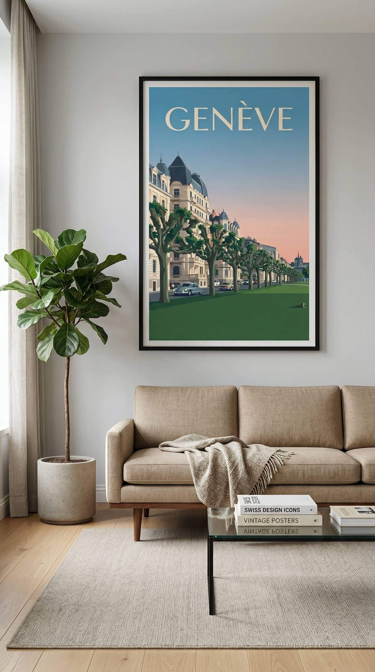 Geneva illustrated travel poster