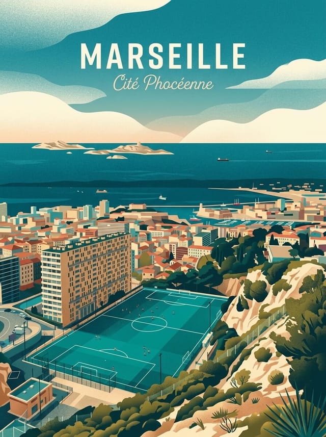 MARSEILLE travel poster