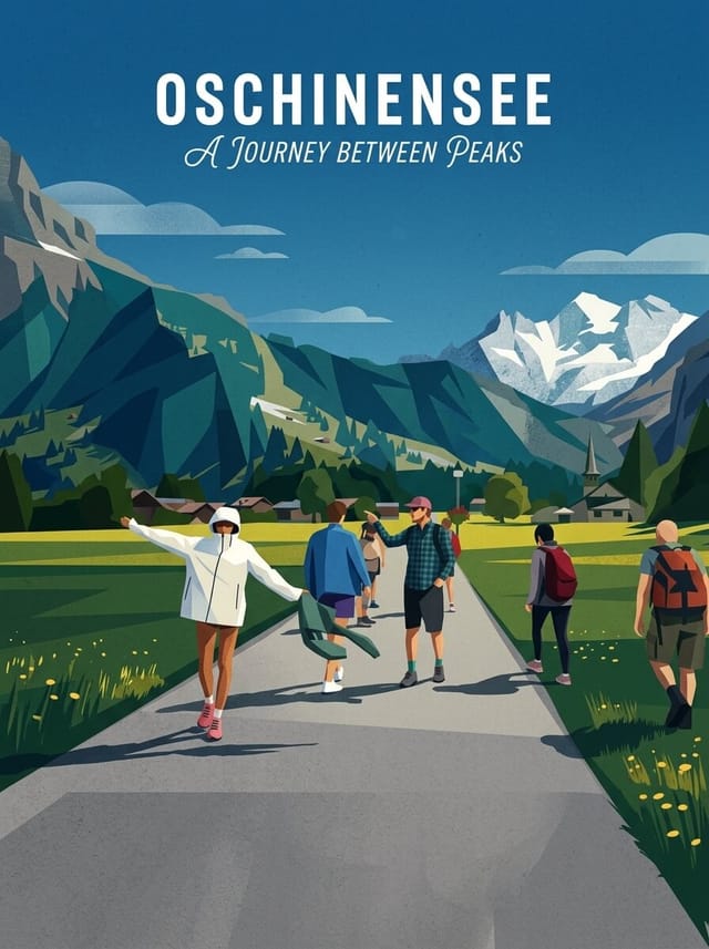 OESCHINENSEE travel poster