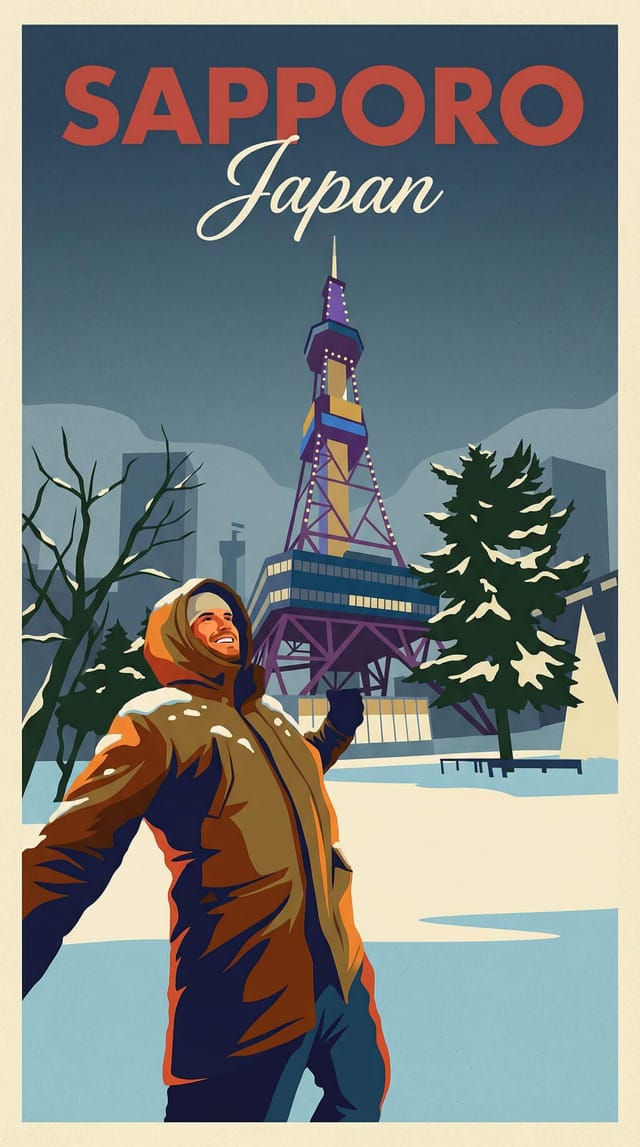 SAPPORO travel poster